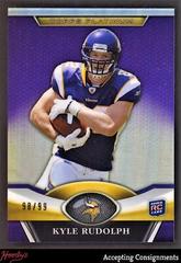 Kyle Rudolph [Rookie Patch Autograph Refractor] #97 Football Cards 2011 Topps Platinum Prices