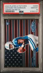 Anthony Richardson #AM-4 Football Cards 2023 Panini Plates and Patches American Metal Prices
