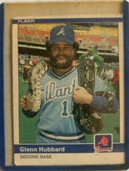 Glenn Hubbard #182 Baseball Cards 1984 Fleer Prices