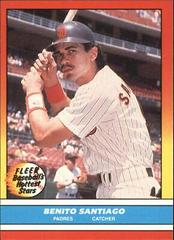 Benito Santiago #33 Baseball Cards 1988 Fleer Hottest Stars Prices
