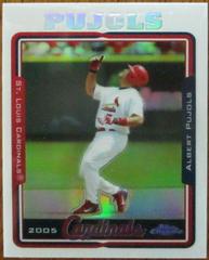 Albert Pujols [Refractor] #100 Baseball Cards 2005 Topps Chrome Prices