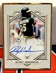 Rickey Henderson Baseball Cards 2022 Topps Definitive Framed Autograph Collection Prices