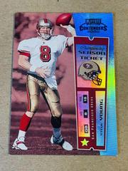 Steve Young [Championship Ticket] #76 Football Cards 2000 Playoff Contenders Prices