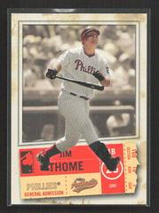 Jim Thome Baseball Cards 2005 Fleer Authentix Prices