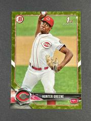Hunter Greene [Camo] Baseball Cards 2018 Bowman Paper Prospects Prices