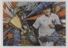 Anthony Rizzo [Orange] Baseball Cards 2022 Stadium Club Chrome Trophy Hunters Prices