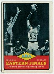 ABA Eastern Finals Colonels vs. Cougars Basketball Cards 1973 Topps Prices