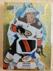 Trevor Zegras [Gold Patch] #123 Hockey Cards 2021 Upper Deck Ice Prices
