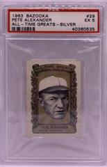 Pete Alexander [Silver] #29 Baseball Cards 1963 Bazooka All Time Greats Prices