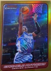 Carmelo Anthony [Gold Refractor] Basketball Cards 2006 Bowman Chrome Prices