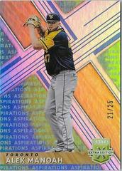 Alek Manoah [Aspirations Tie Dye] Baseball Cards 2019 Panini Elite Extra Edition Prices