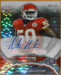 Justin Houston [Pulsar Refractor] #JHO Football Cards 2011 Bowman Sterling Autograph Prices