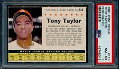 Tony Taylor [Perforated] Baseball Cards 1961 Post Cereal Prices