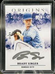 Brady Singer [Silver Ink] Baseball Cards 2021 Panini Chronicles Origins Autographs Prices