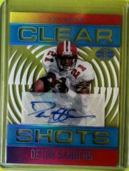 Deion Sanders [Signature] Football Cards 2021 Panini Illusions Clear Shots Prices