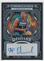 Anthony Edwards Basketball Cards 2021 Panini Obsidian Galaxy Autographs Prices