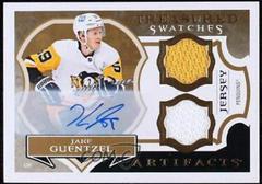Jake Guentzel [Gold Autograph] #TS-JG Hockey Cards 2022 Upper Deck Artifacts Treasured Swatches Prices