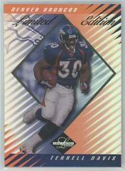 Terrell Davis [Limited Edition] #165 Football Cards 2000 Leaf Limited Prices