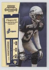 Duane Hawthorne [Championship Ticket Autograph] #162 Football Cards 2000 Playoff Contenders Prices