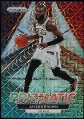 Jaylen Brown [Mojo] #28 Basketball Cards 2022 Panini Prizm Prizmatic Prices