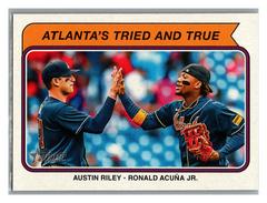 Atlanta's Tried and True [Austin Riley, Ronald Acuna Jr. ] #CC-7 Baseball Cards 2023 Topps Heritage Combo Prices