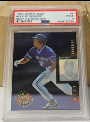 Alex Gonzalez #4 Baseball Cards 1994 Upper Deck Next Generation Prices