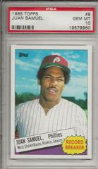 Juan Samuel #8 Baseball Cards 1985 Topps Prices