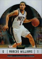 Marcus Williams #74 Basketball Cards 2006 Finest Prices