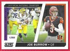 Joe Burrow #CC1 Football Cards 2021 Panini Score Collegiate Champions Prices