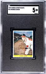 Warren Spahn #25 Baseball Cards 1949 Eureka Sportstamps Prices