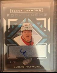 Lucas Raymond [Pure Black Signature] Hockey Cards 2021 Upper Deck Black Diamond Rookie Gems Prices