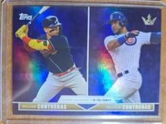 Willson Contreras, William Contreras [Blue Rainbow] #39 Baseball Cards 2022 Topps X Bobby Witt Jr. Crown Prices