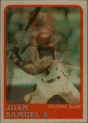 Juan Samuel #96 Baseball Cards 1988 Sportflics Prices
