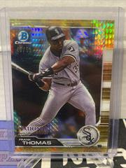 Frank Thomas [Gold Refractor] Baseball Cards 2019 Bowman Chrome National Convention Prices