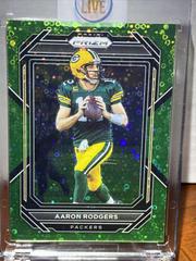Aaron Rodgers [Neon Green] #103 Football Cards 2022 Panini Prizm No Huddle Prices