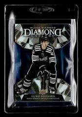 Luke Hughes #DG-LH Hockey Cards 2023 Upper Deck Black Diamond Gallery Prices