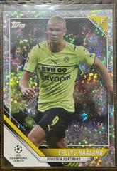 Erling Haaland [Speckle Refractor] #200 Soccer Cards 2021 Topps Chrome UEFA Champions League Prices
