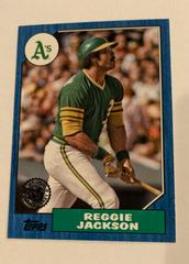Reggie Jackson [Blue] #87TB-11 Baseball Cards 2022 Topps 1987 Series 2 Prices
