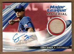 Corey Seager [Red] #MLMA-CS Baseball Cards 2023 Topps Update Major League Material Autographs Prices