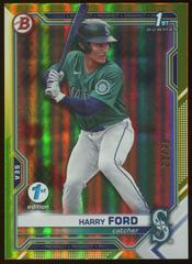 Harry Ford [Yellow Foil] Baseball Cards 2021 Bowman Draft 1st Edition Prices