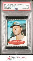 Clarence Gaston [Hand Cut] Baseball Cards 1971 Bazooka No Number Prices
