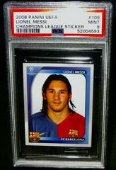 Lionel Messi #109 Soccer Cards 2008 Panini UEFA Champions League Sticker Prices