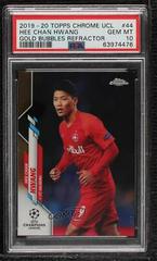 Hee chan Hwang [Gold Bubbles Refractor] Soccer Cards 2019 Topps Chrome UEFA Champions League Prices