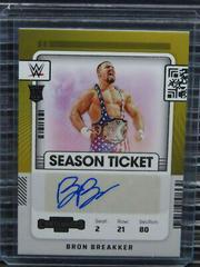 Bron Breakker Wrestling Cards 2022 Panini Chronicles WWE Contenders Rookie Season Ticket Autograph Prices