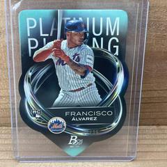 Francisco Alvarez [Autograph Aqua] #PPD-5 Baseball Cards 2023 Bowman Platinum Plating Die Cut Prices