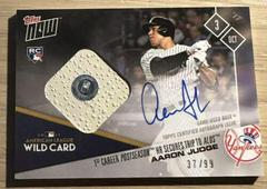 Aaron Judge [Game Used Base Autograph] #696B Baseball Cards 2017 Topps Now Prices