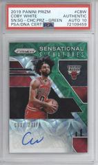 Coby White [Choice Prizm Green] Basketball Cards 2019 Panini Prizm Rookie Signatures Prices