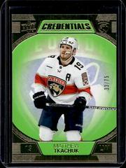 Matthew Tkachuk [Neon Green] #37 Hockey Cards 2022 Upper Deck Credentials Prices