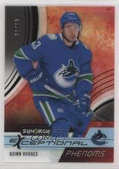Quinn Hughes [Black] #EP-QH Hockey Cards 2021 Upper Deck Synergy Exceptional Phenoms Prices