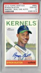 Byron Buxton Baseball Cards 2013 Topps Heritage Real One Autographs Prices